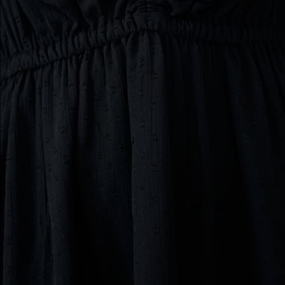 Zara Black Swiss Dot Dress With Balloon Sleeve - Picture 4 of 14